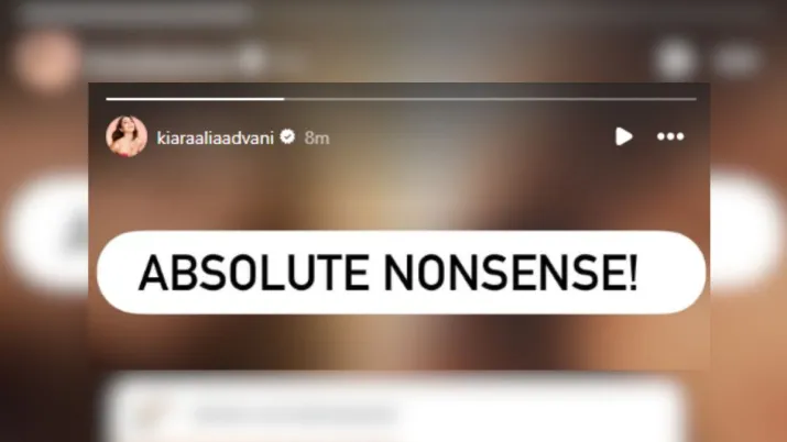 India Tv - Screengrab taken from Kiara Advani's Instagram story.