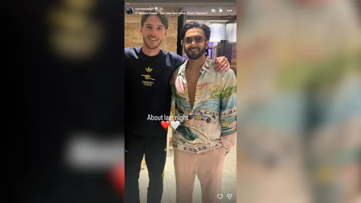 India Tv - Screengrab taken from Ranveer Singh's Instagram story. 