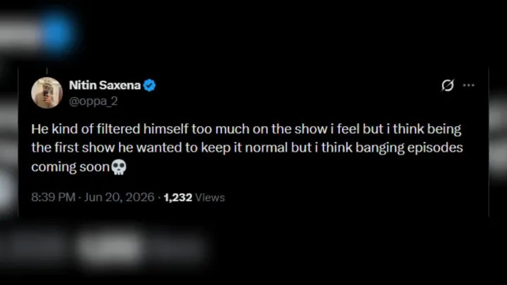 India Tv - An X post about India's Got Latent 2. India Tv - India's Got Latent 2 X reaction.