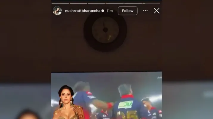 India Tv - A screengrab showing a viral Instagram Story appeared to be from Nushrratt Bharuccha’s Instagram