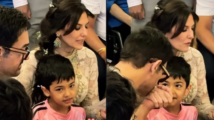 India Tv - Aamir Khan and Gauri Spratt's wedding
