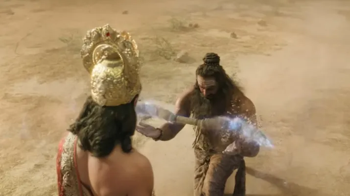 India Tv - Still featuring Ranbir Kapoor from the Ramayana Part 1 trailer. India Tv - Still featuring Ranbir Kapoor from the Ramayana Part 1 trailer.