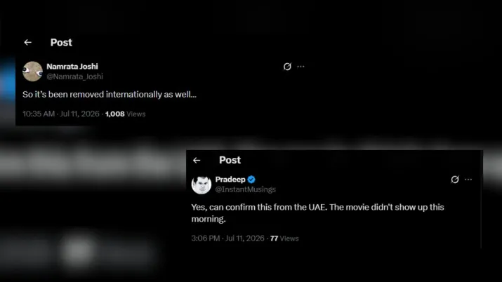 India Tv - Screengrabs from X showing users confirming Satluj's removal from Zee 5 International. 