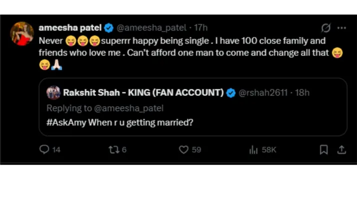 India Tv - Screengrab taken from Ameesha Patel's X post. 