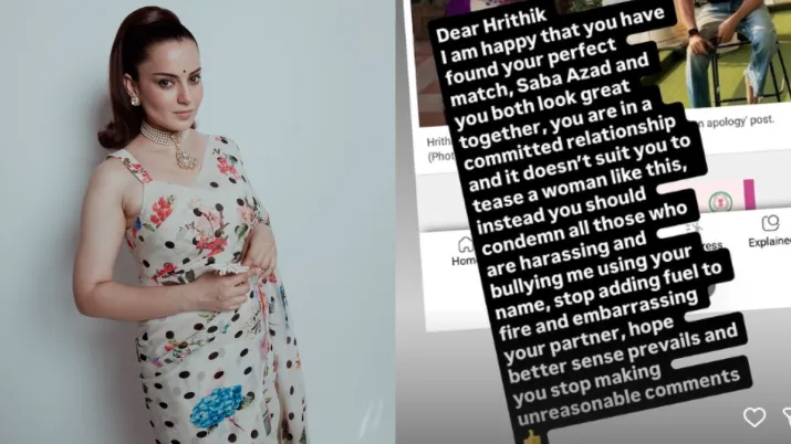 India Tv - Kangana Ranaut hits back at Hrithik Roshan