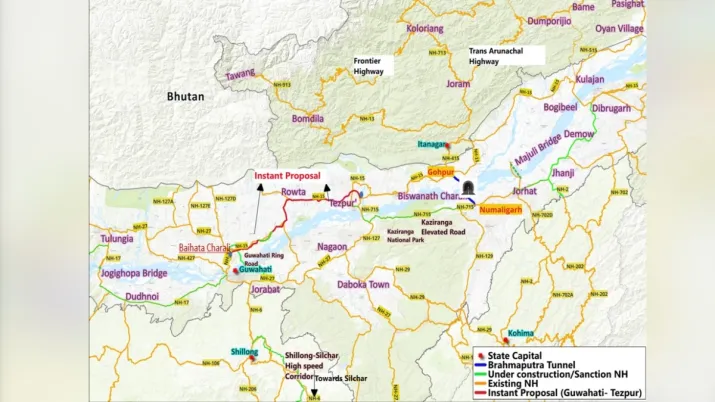 India Tv - Guwahati-Tezpur highway, Assam
