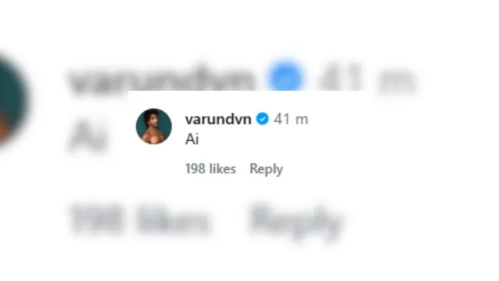 India Tv - Varun Dhawan's reaction to Aveet's photo with Tom Cruise India Tv - Varun Dhawan