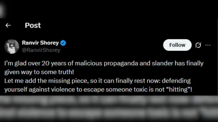 India Tv - Ranvir Shorey's X post 