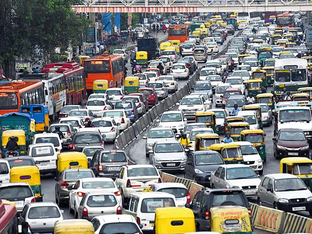 traffic jam composition