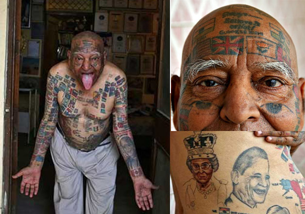 Lucky Diamond Rich Most inked man on Earth  Guinness World Records