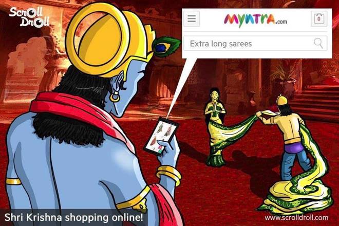 Myntra faces Twitter wrath for mythological parody it did not create | India News – India TV Myntra faces Twitter wrath for mythological parody it did not create | India News – India TV