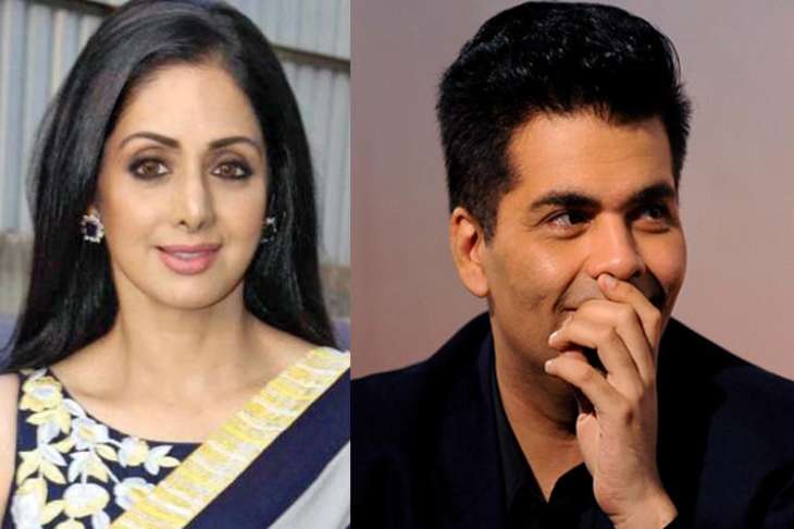 Is Sridevi miffed with Karan Johar over daughter Jhanvi Kapoor's ...