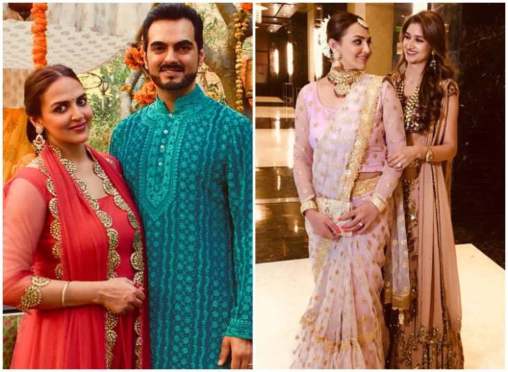 Esha Deol attends brother-in-law’s wedding with husband Bharat Takhtani ...