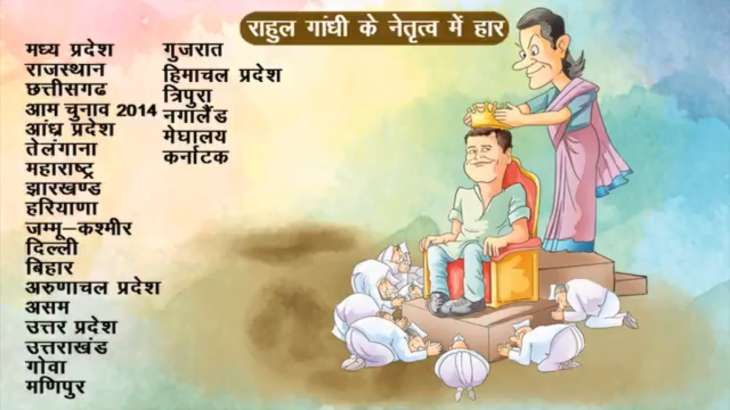 BJP hits back at Rahul Gandhi for mock report card of NDA govt, recounts Congress losses since 2014 | National News – India TV BJP hits back at Rahul Gandhi for mock report card of NDA govt, recounts Congress losses since 2014 | National News – India TV