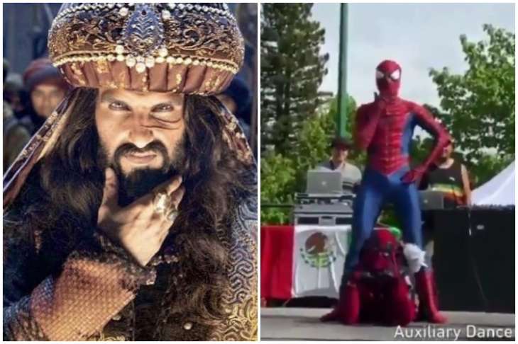 This video of Spiderman and Deadpool dancing to Ranveer Singh's Khalibali  is way too hilarious! | Celebrities News – India TV