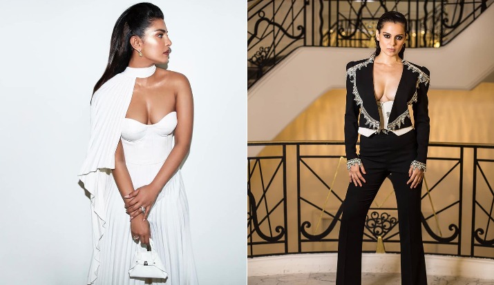 Priyanka Chopra looks like peace Goddess while Kangana Ranaut goes wild and  fiery at Cannes 2019 after party | Celebrities News – India TV