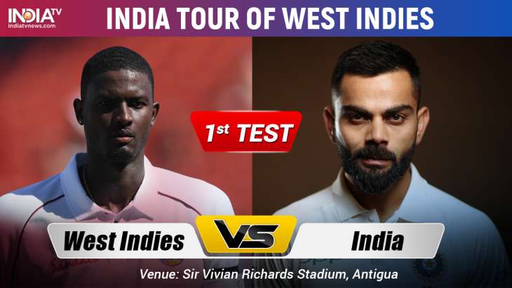 India vs West Indies, 1st Test, Day 2 Watch Cricket Match IND vs WI