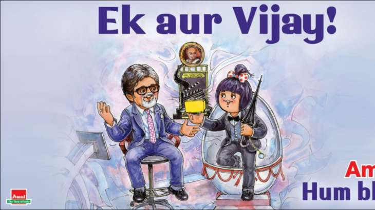 Ek aur Vijay': Amul wishes Amitabh Bachchan for Dadasaheb Phalke honour  with this quirky post | Trending News – India TV