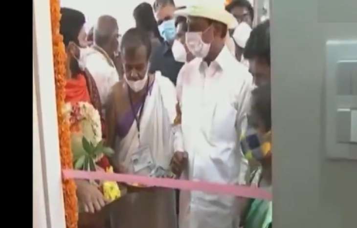 Telangana CM loses cool, pulls out ribbon at inauguration site. Watch Video  | India News â€“ India TV