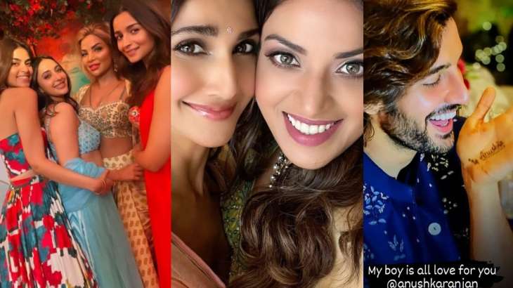 Inside Anushka Ranjan Aditya Seal S Pre Wedding Festivities Alia Bhatt Vaani Kapoor Krystle Athiya Shetty Enjoy Celebrities News India Tv