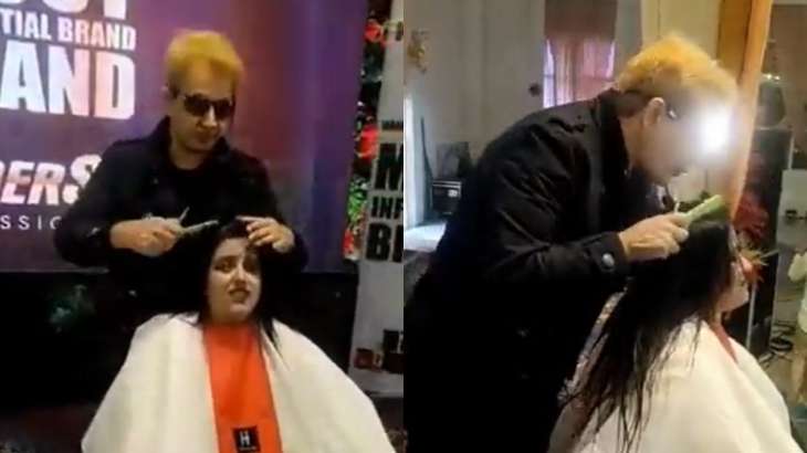 Viral video: Jawed Habib spits on woman's head during haircut, apologises  after getting trolled | Offbeat News – India TV