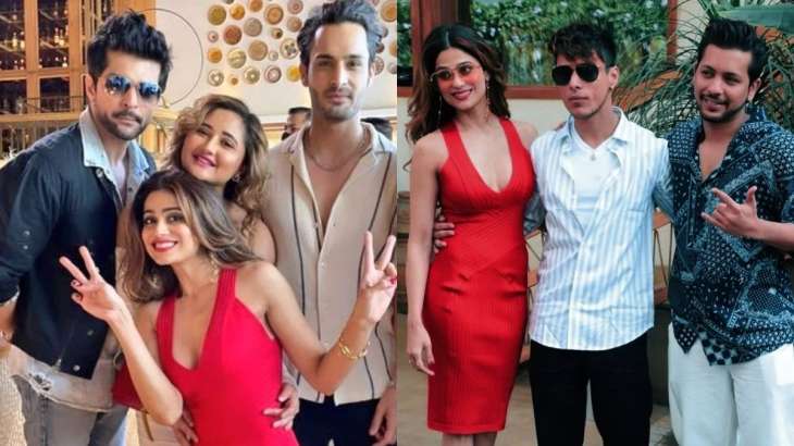 Pratik Sehajpal Nishant Bhat Umar Riaz Others Join Shamita Shetty S Birthday Bash See Pics Tv News India Tv