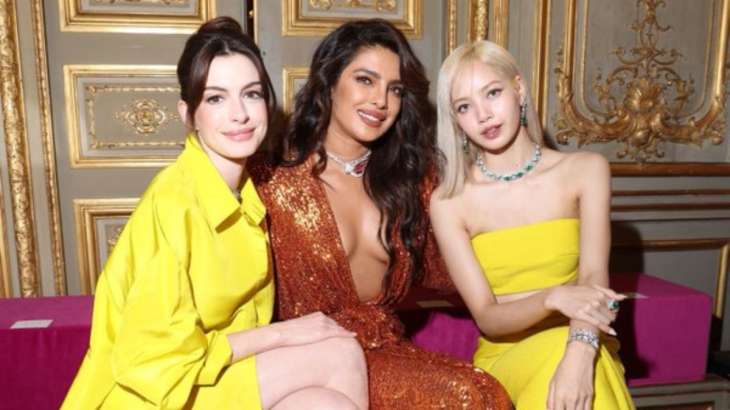 Priyanka Chopra attends Bulgari event in Paris with Blackpink's Lisa, Anne  Hathaway | PICS | Celebrities News – India TV