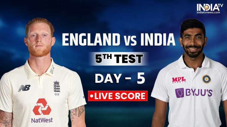 IND vs ENG 5th Test, Live Score, Day 5 Latest Updates: ENG win by 7 ...