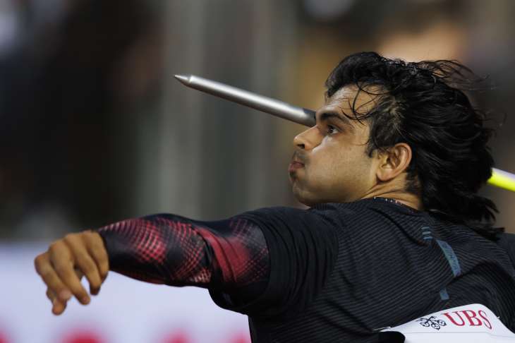 Neeraj Chopra in action.