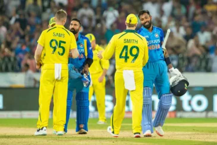 India beat Australia by 6 wickets.