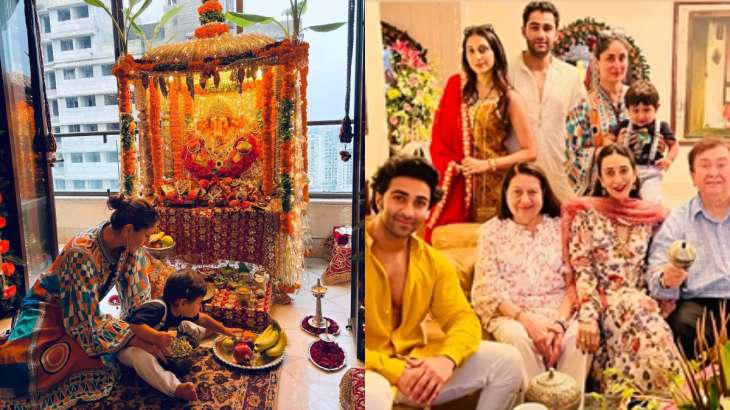 730px x 410px - Kareena Kapoor Khan shares glimpse of Kapoor's Ganpati celebration with son  Jeh; See adorable pics | Celebrities News â€“ India TV