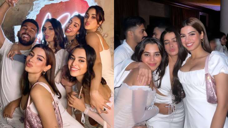 Janhvi Kapoor and Khushi Kapoor at Akshat Rajan's birthday party 