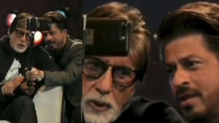 Shah Rukh khan's quirky wish for Amitabh Bachchan is a fun video of 'ek  dusre se karte hain pyaar' | Celebrities News – India TV