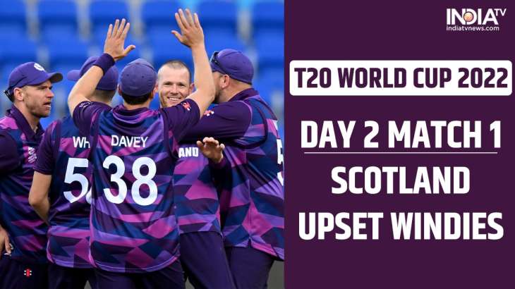 T20 World Cup 2022: Scotland Upset West Indies; Thump Former Winners By ...