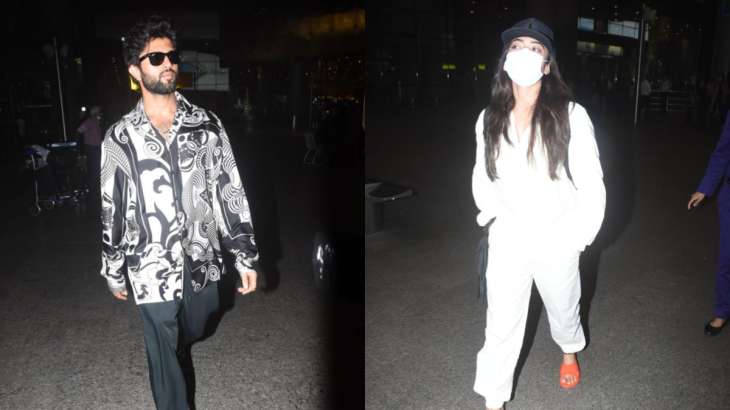 Vijay Deverakonda and Rashmika Mandanna snapped at the