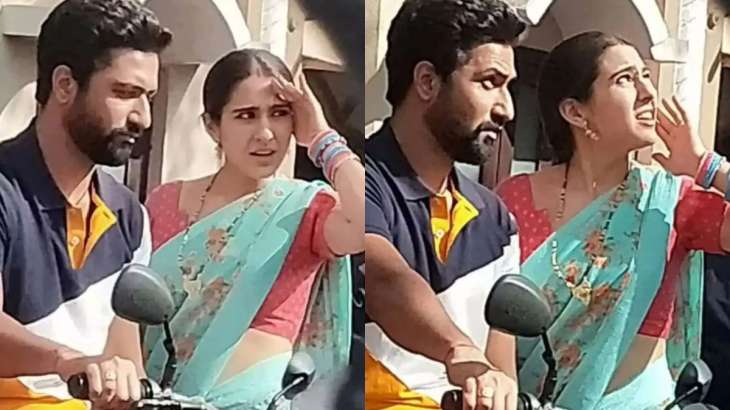 Look leaked from Vicky Kaushal and Sara Ali Khan's upcoming film.  photos