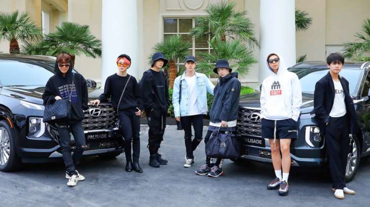 BTS members and their luxury cars