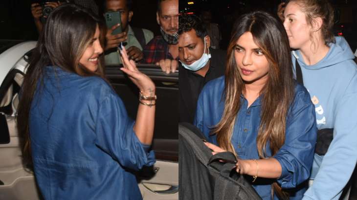 Priyanka Chopra arrives in Mumbai