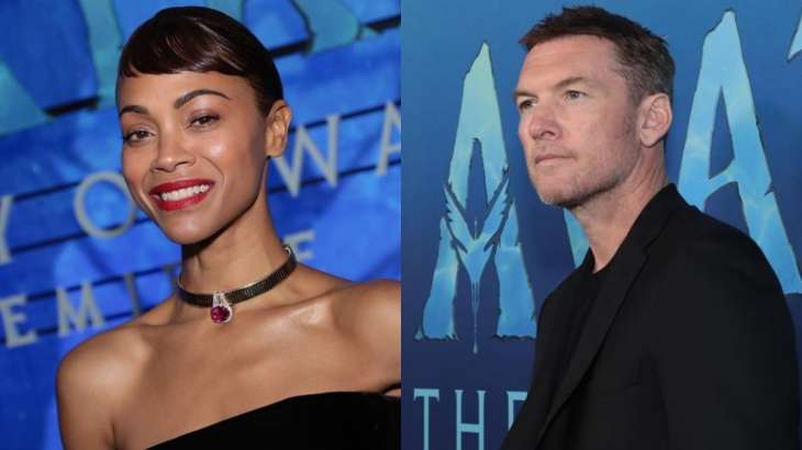 Zoe Saldana and Sam Worthington