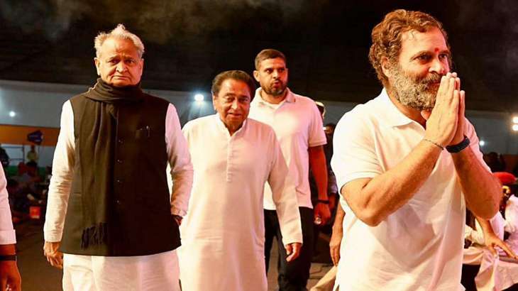 Congresleider Rahul Gandhi met Rajasthan Chief Minister