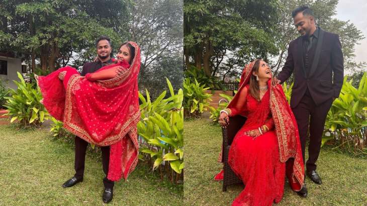 Devoleena Bhattacharjee ties the knot with gym trainer, see FIRST pics of  newlyweds | Tv News – India TV