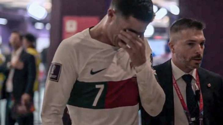 Watch | Cristiano Ronaldo breaks down in tears following World Cup exit and  loss vs Morocco | Football News – India TV