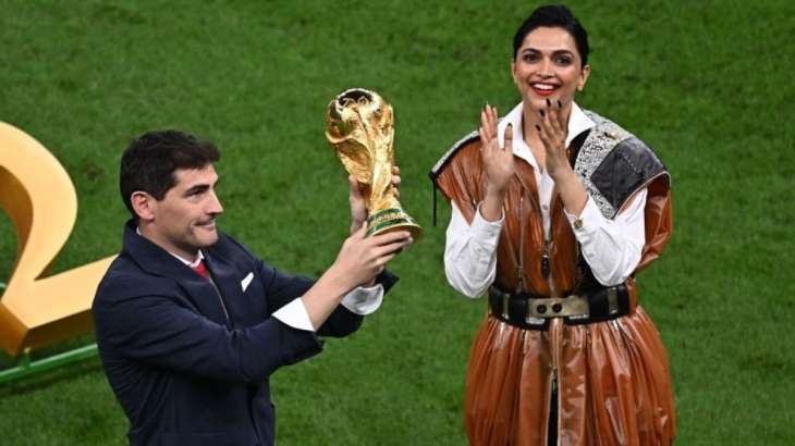 Deepika Padukone, former Spanish goalkeeper Iker Casillas unveil FIFA World Cup 2022 trophy in Qatar