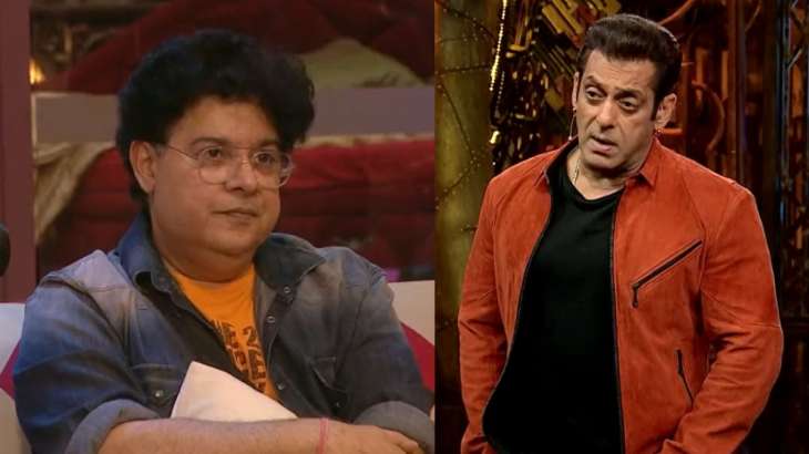 Salman Khan and Sajid Khan's still from Bigg Boss 16 Shukravaar Ka Vaar