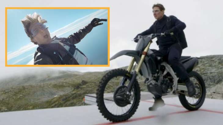 Tom Cruise has shared a video doing stunts in the film Mission Impossible 7.
