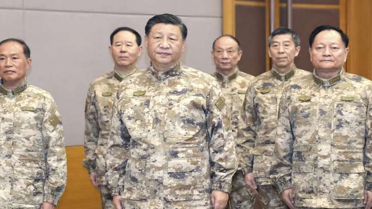 Chinese President Xi speaks to soldiers