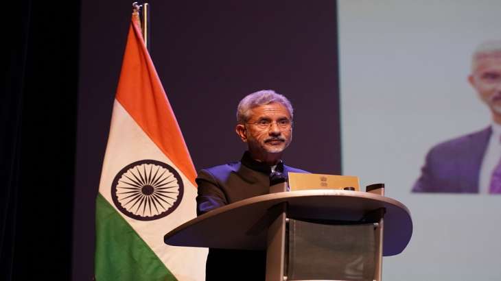 EAM Jaishankar while addressing Indian diaspora in Austria.