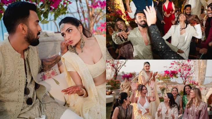 Pictures from Athiya Shetty, KL Rahul's mehendi ceremony prove the couple had a blast