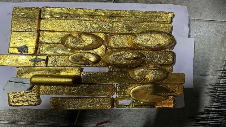 Gold seized during DRI operations in Mumbai 