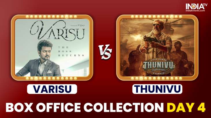 Varisu vs Thunivu Box Office Collection Day 4: Vijay's film leaps ahead of  Ajith Kumar's Tamil movie | Entertainment News – India TV